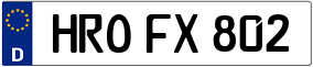Trailer License Plate